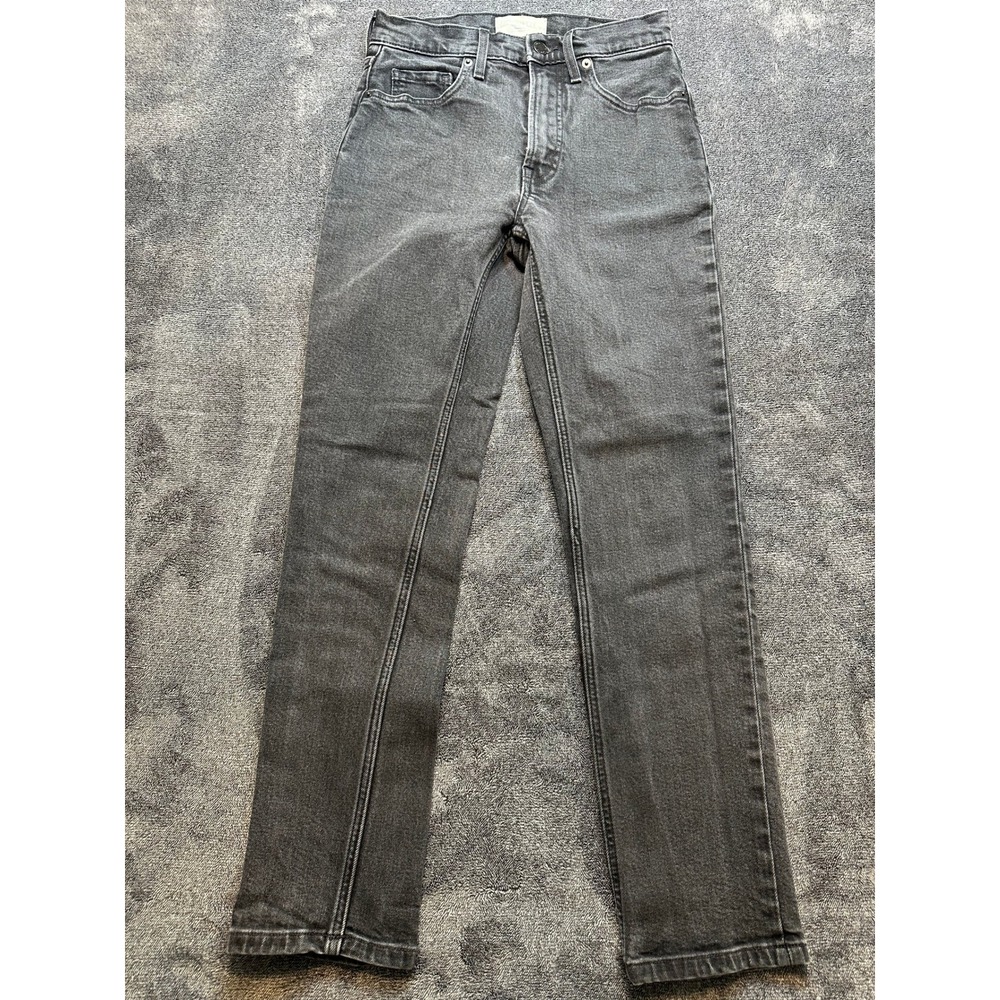 Everlane The Original Cheeky Jean Organic Cotton Grey Straight Denim 25 Reg-243